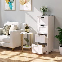 Load image into Gallery viewer, Modern Bathroom Floor Cabinet with 4 Drawers
