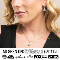 Load image into Gallery viewer, Isabel 18k White Gold Plated Silver CZ Pendant Necklace
