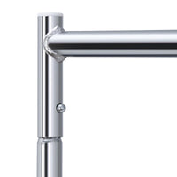 Load image into Gallery viewer, Heavy-Duty Clothing Garment Rack on Wheels - Silver 220 lbs
