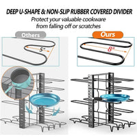 Load image into Gallery viewer, Adjustable 8-Tier Pot and Pan Rack Heavy Duty Kitchen Organizer
