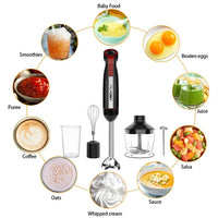 Load image into Gallery viewer, 5-in-1 Immersion Hand Blender Set 1000W - Turbo Mode &amp; 20 Speeds
