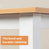 Load image into Gallery viewer, Spacious Wood Computer Desk with Sturdy Metal Frame - Oak
