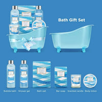 Load image into Gallery viewer, Ocean Bliss Spa Gift Set, 7-Piece Relaxation Bath &amp; Body Kit
