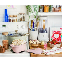 Load image into Gallery viewer, Cast Iron Heart Dutch Oven, Pink Champagne by Drew Barrymore
