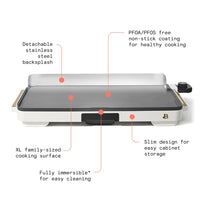 Load image into Gallery viewer, XL 12&quot; x 22&quot; Non-Stick Electric Griddle
