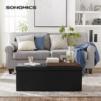 Load image into Gallery viewer, 43&quot; Folding Storage Ottoman Bench
