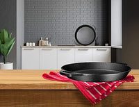 Load image into Gallery viewer, Pre Seasoned Cast Iron 16 inch Skillet Dual Handles Durable Frying - 2&quot; Deep
