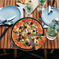 Load image into Gallery viewer, Pre Seasoned Cast Iron 16 inch Skillet Dual Handles Durable Frying - 2&quot; Deep
