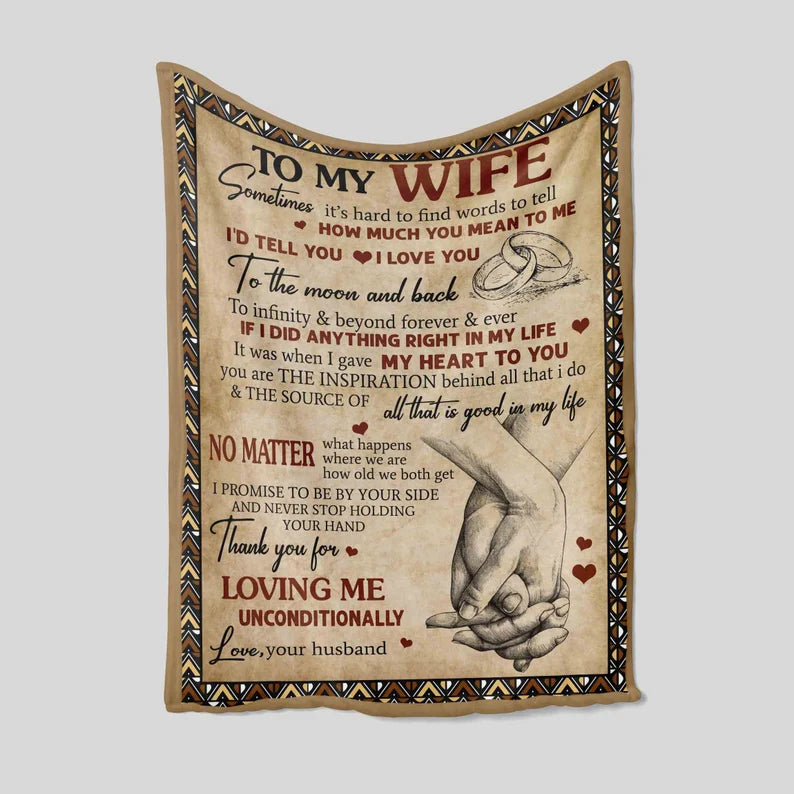 To My Wife Blanket