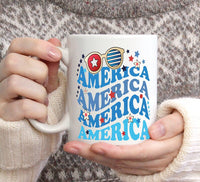 Load image into Gallery viewer, Celebrate Independence Day with Our Patriotic 4th of July Mug 11 oz
