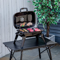 Load image into Gallery viewer, Portable Tabletop Charcoal Grill BBQ Camping Picnic Cooker Air Vent Outdoor
