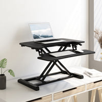 Load image into Gallery viewer, FLEXISPOT 28&quot; Height Adjustable Home Office Desk Converter Computer Desk Riser
