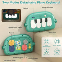 Load image into Gallery viewer, 3 in 1 Baby Play Mat and Piano Activity Gym for Newborn Babies and Toddlers
