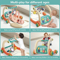 Load image into Gallery viewer, 3 in 1 Baby Play Mat and Piano Activity Gym for Newborn Babies and Toddlers
