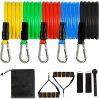 Load image into Gallery viewer, 11 PCS Resistance Band Set Yoga Pilates Abs Exercise Fitness Tube Workout Bands
