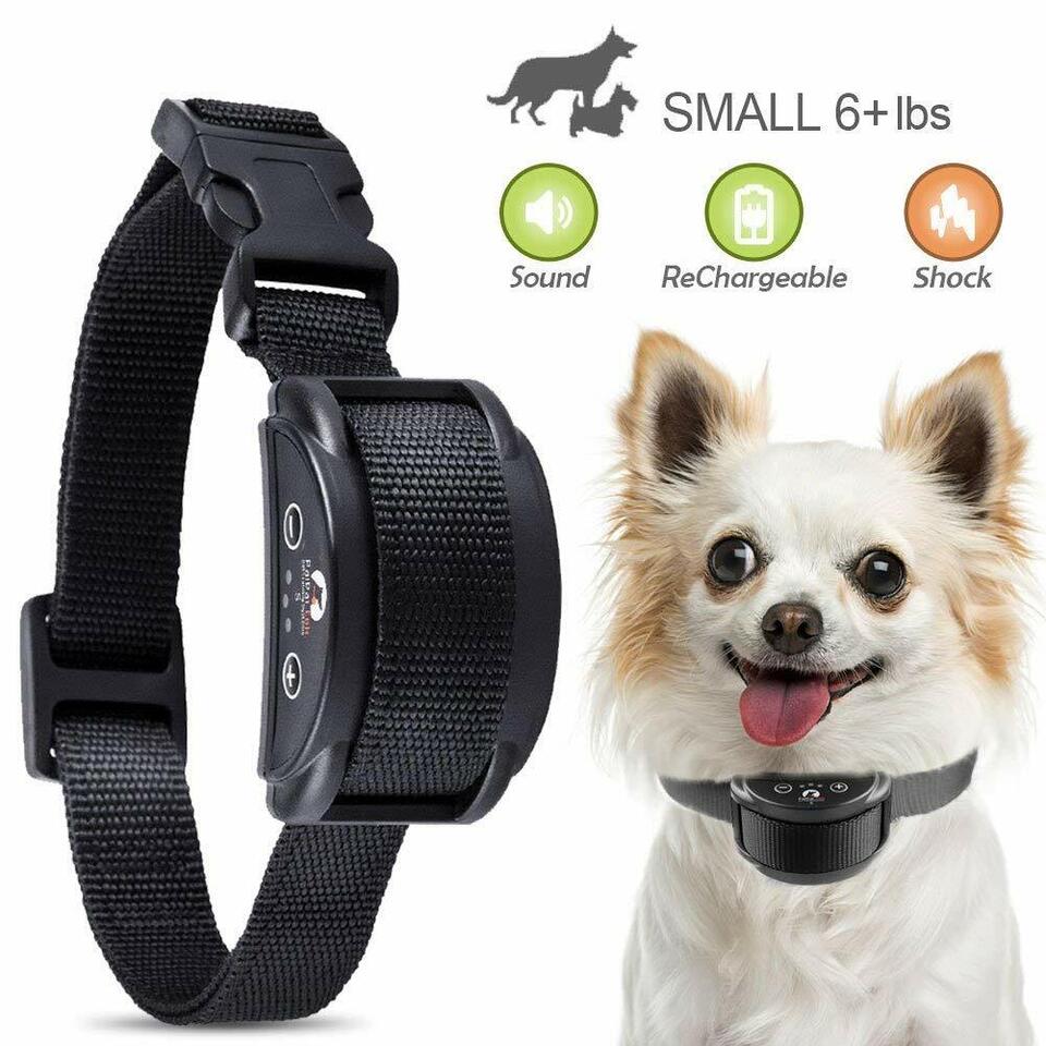 Rechargeable Anti No Barking Collar Electric Shock Dog Pet Bark Training Collar