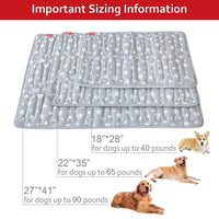 Load image into Gallery viewer, Dog Bed Mat with Cute Prints for Kennels Crates Beds Anti-Slip Bottom 3 Sizes
