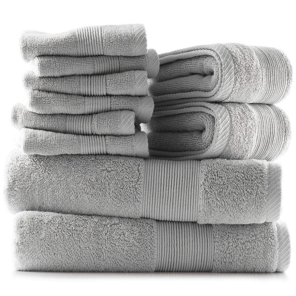 Luxury 10-Piece Cotton Towel Set