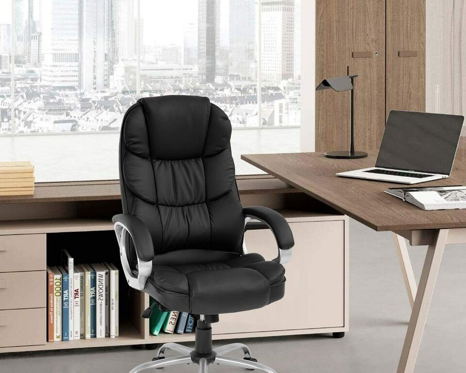 Black Leather Office Chair