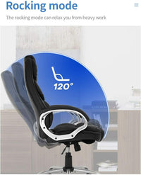 Load image into Gallery viewer, Black Leather Office Chair
