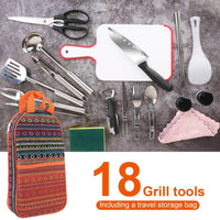 Load image into Gallery viewer, Camping Cooking Utensils Set Kitchenware Cookware Equipment Out/Indoor Gear Kit
