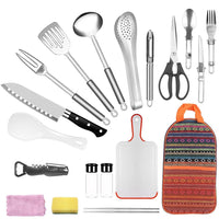 Load image into Gallery viewer, Camping Cooking Utensils Set Kitchenware Cookware Equipment Out/Indoor Gear Kit
