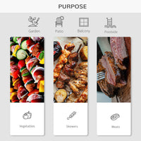 Load image into Gallery viewer, Portable Tabletop Charcoal Grill BBQ Camping Picnic Cooker Air Vent Outdoor
