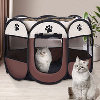Load image into Gallery viewer, Portable Pet Playpen Foldable Dog Cat Playpen Camping Tent Kennel Crate
