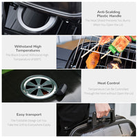 Load image into Gallery viewer, Portable Tabletop Charcoal Grill BBQ Camping Picnic Cooker Air Vent Outdoor
