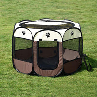 Load image into Gallery viewer, Portable Pet Playpen Foldable Dog Cat Playpen Camping Tent Kennel Crate
