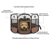 Load image into Gallery viewer, Portable Pet Playpen Foldable Dog Cat Playpen Camping Tent Kennel Crate
