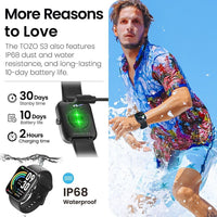 Load image into Gallery viewer, TOZO S3 Smart Watch Bluetooth 5.3 Answer/Make Call Full Touch Fitness Smartwatch
