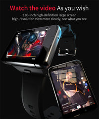 Load image into Gallery viewer, Large Screen 4G Smart Watch Android 9.0 4GB+64GB Heart Rate Monitor Wristwatch
