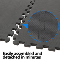 Load image into Gallery viewer, 24&#39;&#39;L x24&#39;&#39;W x 0.5&#39;&#39;Puzzle Exercise Floor Mat Interlocking EVA Foam Tile 6 Piece
