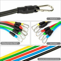 Load image into Gallery viewer, 11 PCS Resistance Band Set Yoga Pilates Abs Exercise Fitness Tube Workout Bands
