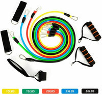 Load image into Gallery viewer, 11 PCS Resistance Band Set Yoga Pilates Abs Exercise Fitness Tube Workout Bands
