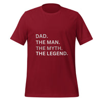 Load image into Gallery viewer, UNISEX T-SHIRT - DAD THE MAN, THE MYTH, AND THE LEGEND
