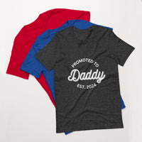 Load image into Gallery viewer, UNISEX T-SHIRT - PROMOTED TO DADDY EST. 2024
