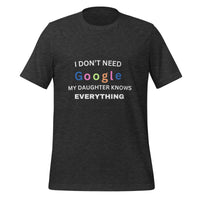 Load image into Gallery viewer, UNISEX T-SHIRT - I DON&#39;T NEED GOOGLE MY DAUGHTER KNOWS EVERYTHING
