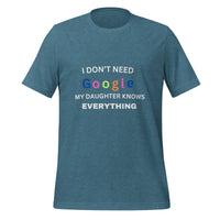 Load image into Gallery viewer, UNISEX T-SHIRT - I DON&#39;T NEED GOOGLE MY DAUGHTER KNOWS EVERYTHING
