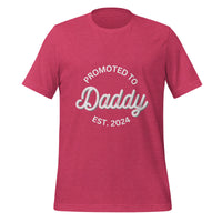 Load image into Gallery viewer, UNISEX T-SHIRT - PROMOTED TO DADDY EST. 2024
