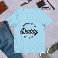 Load image into Gallery viewer, UNISEX T-SHIRT - PROMOTED TO DADDY EST. 2024
