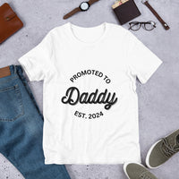Load image into Gallery viewer, UNISEX T-SHIRT - PROMOTED TO DADDY EST. 2024
