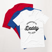 Load image into Gallery viewer, UNISEX T-SHIRT - PROMOTED TO DADDY EST. 2024
