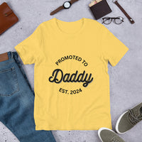 Load image into Gallery viewer, UNISEX T-SHIRT - PROMOTED TO DADDY EST. 2024
